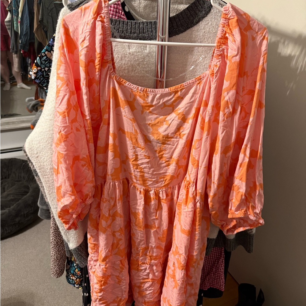 Sanctuary Coral and Tangerine Dress